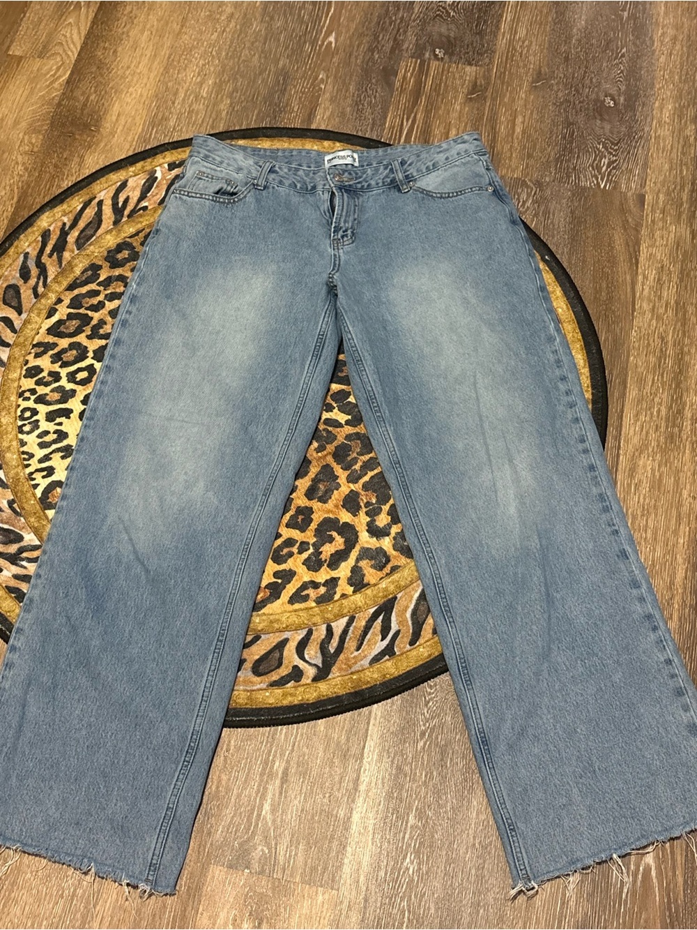 Women’s princess polly Light Blue Straight-Leg Jeans